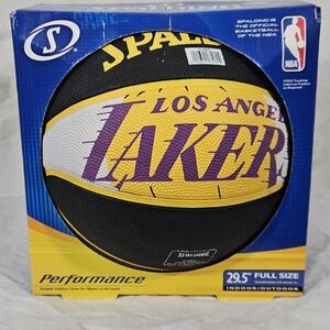 Spalding Los Angeles Lakers Basketball - Black, Yellow, Purple #201